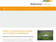 Tablet Screenshot of bodemzorglimburg.nl